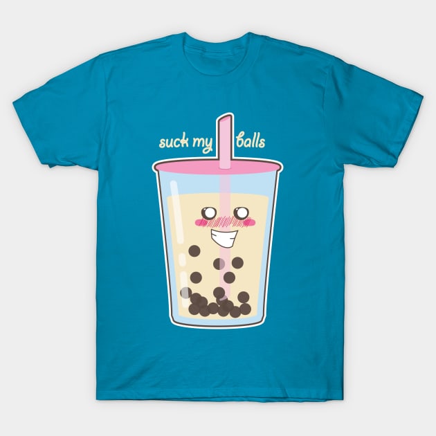 Suck My Bubble Tea T-Shirt by Tees4Elliott